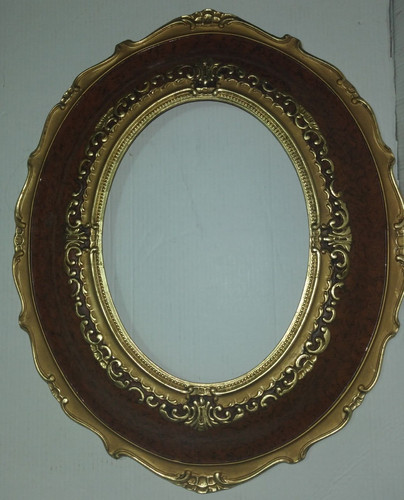 Cornice legno ovale - in,