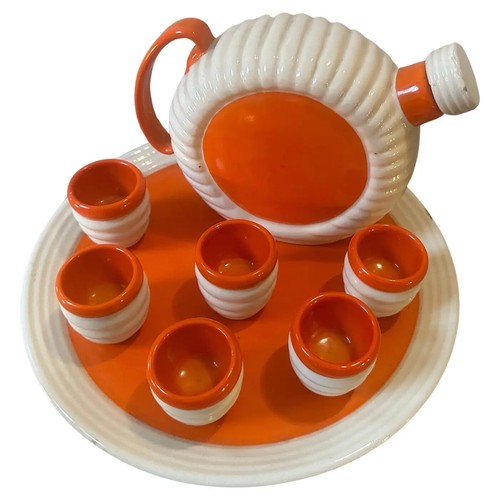 1930s art deco - orange, and
