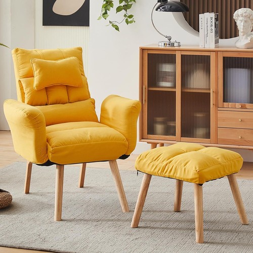 Divano pigro con pouf