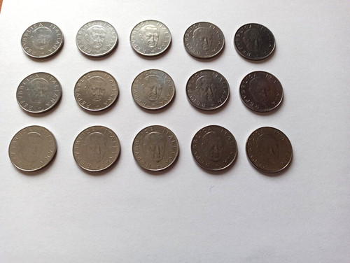 Lotto monete 100 lire - 15,