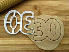 Numero 30 cookie cutter