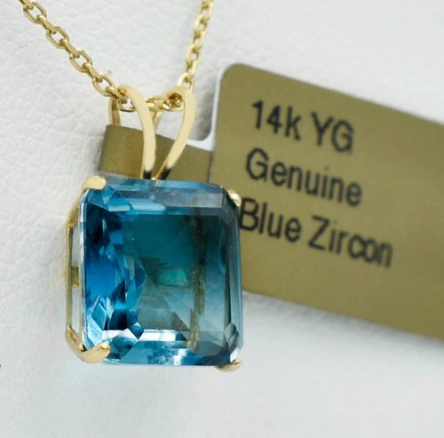 Ciondolo zircone blu originale - ciondolo,
