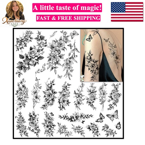 Tatuaggi temporanei fiori - tatuaggi,