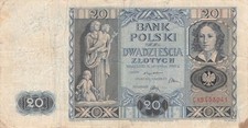 Polonia Poland 20 Zlotych 1936