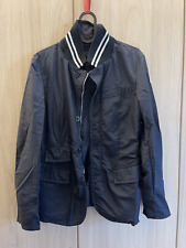 MONCLER Impermeabile da donna blu con zip e bottoni - Taglia S/40 - Giubbino 14A