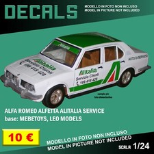 DECALS repro Alfa Romeo Alfetta Alitalia Mebetoys Leo Model 1/25 1/24 1 24 decal