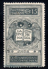 Italia Regno 1921 Dante cent