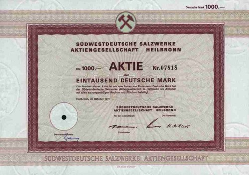 Südwestdeutsche salzwerke - südwestdeutsche,