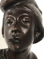 Achille D'Orsi, Testa di scugnizzo. Scultura in bronzo.