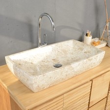 Lavabo 70 cm in marmo Mara