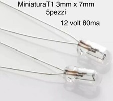 5 12V 3mm 80mA micro Lampadina Mini Lampada Miniatura filament lucehot cruscotto