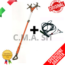 ABBACCHIATORE ELETTRICO AGEVOLATORE ARO FIABA TELESCOPICO Raccolta Olive + Cavi