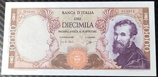 10000 LIRE  MICHELANGELO