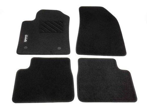 Set tappetini stoffa nero - tappetini,