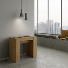 Tavolo consolle allungabile BASIC quercia natura per cucina studio ingresso