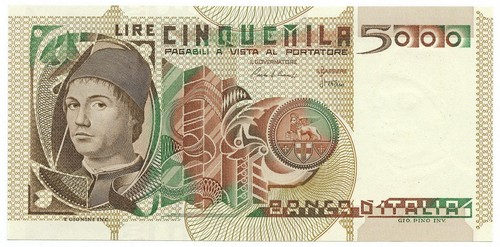 5000 lire ritratto uomo - ritratto, d'uomo