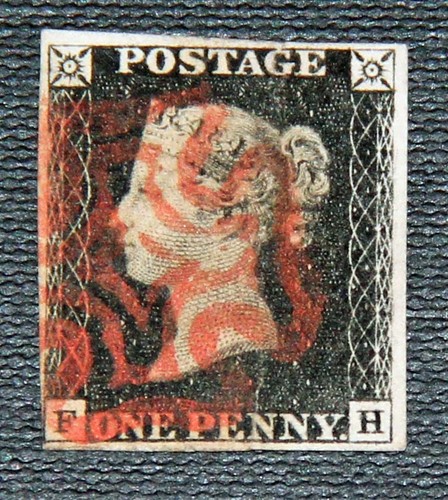 1840 penny black - gb,