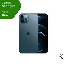 Apple iPhone 12 Pro Max 256GB Pazifikblau, Sehr gut, 24 Monate Garantie
