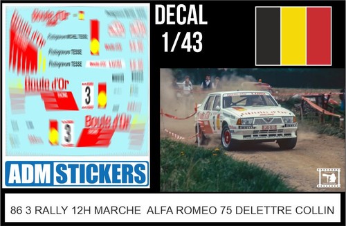 Decal 43 rally marche - 1/43,