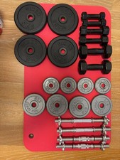 Set manubri palestra con portamanubri