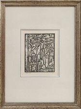 CASORATI FELICE (Novara, 1883 - Torino, 1963) CROCIFISSIONE acquaforte s. d. fo