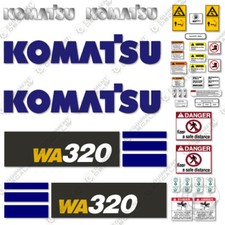 Adatto per Komatsu WA320-7 set decalcomanie decalcomanie pala gommata - 7 ANNI OUTDOOR 3M VINILE!