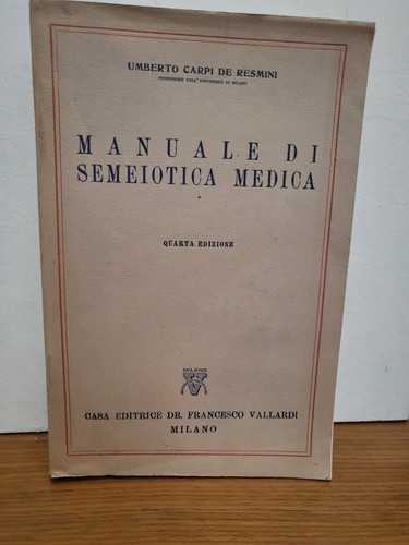 Manuale semeiotica medica - manuale, di