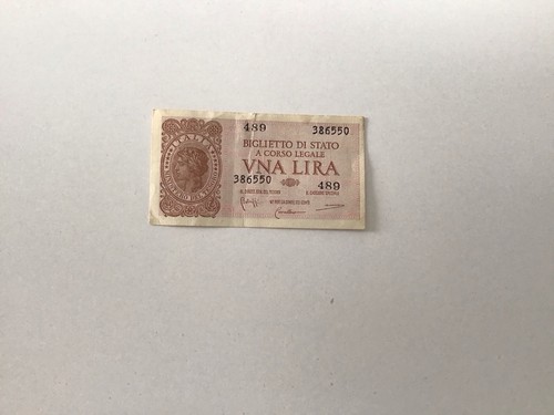 Moneta antica una lira - una, di