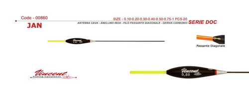 Vincent galleggianti pesca jan - galleggianti,