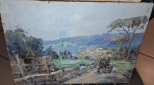 Dipinto olio tavola - olio,