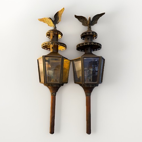 Antica coppia lanterne da - antica,