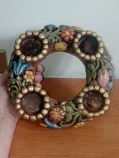 Corona D'Avvento Thun Vintage, diametro 22,5 cm. Bolzano, Made In Italy.