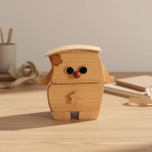 Mini cassettiera legno - cassettiera,