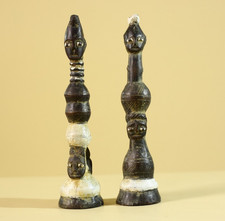 Coppia di figure africane in
