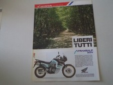 advertising Pubblicità 1992 MOTO HONDA XL 600 V TRANSALP RALLY TOURING