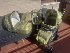 Trio PegPerego Inglesina Zippy Free Colore Verde, Completo anche di Kit Auto