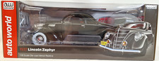 1937 Lincoln Zephyr Black 1/18 pressofuso adulto auto regalo da collezione di Auto World