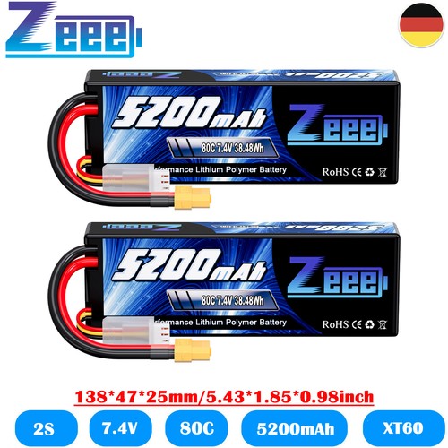 Zeee batteria lipo 4 v - zeee, 7,4