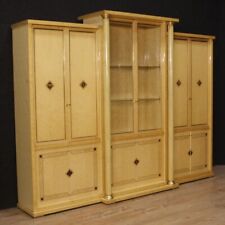 Libreria italiana credenza stile antico salotto 900 vetrina mobile in legno