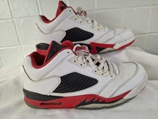  AIR JORDAN 5 RETRO 2015 LOW UK 11 ROSSO FUOCO 819171-101 