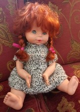 Bella Bambola Ceccon Cb Bimba. Capelli  rossi. Rideva battendo le mani. No Furga