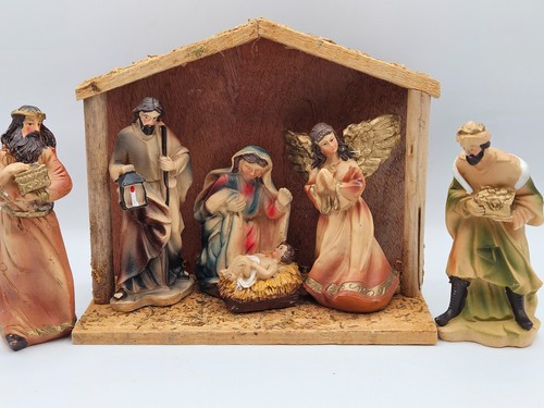 Presepe vintage pezzi legno - vintage, 6