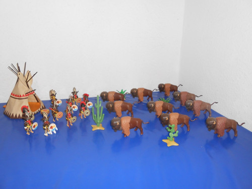 Playmobil bisonti indiani