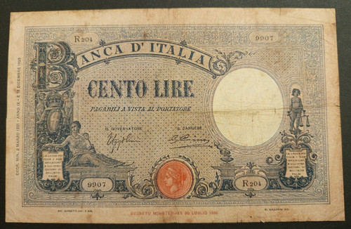 100 lire 1931 bb - 100,