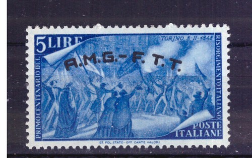 Stamps trieste zone 1948 - trieste, a