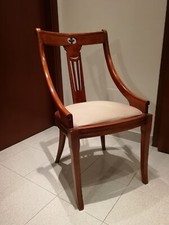 4 sedie in legno di ciliegio in stile classico