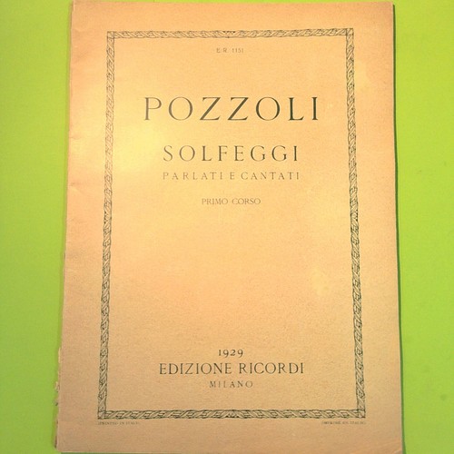 Pozzoli solfeggi parlati - solfeggi,