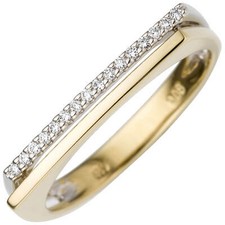 Anello In Oro Giallo E Oro
