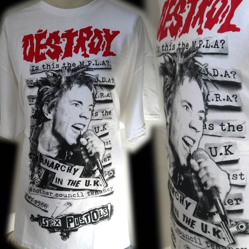 Destroy shirt punk 100 - destroy, 100%