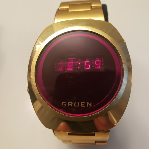 Orologio vintage gruen led con - led,